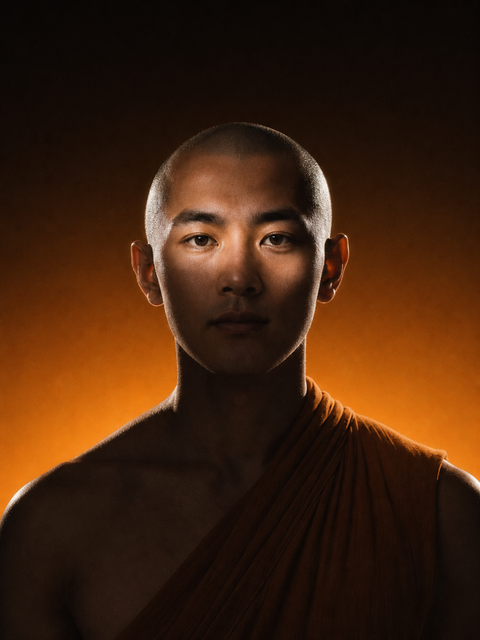 Young Monk portrait